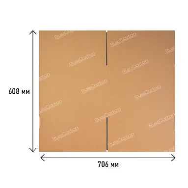 Картонная коробка 350х350х250 мм, Т-22 бурый