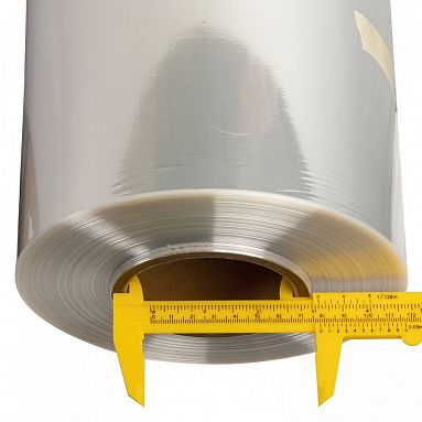 Термоусадочная пленка  ПОФ 200мм х 750м, 19мкм. т/у п/рукав