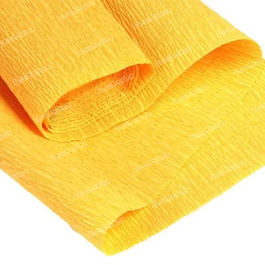 Бумага гофрированная светло-оранжевая, 140 гр