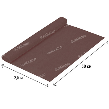 Бумага гофрированная коричнево-серая, 180 гр