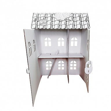 Картонный домик-раскраска "Домик принцессы" У