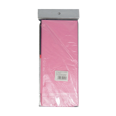 Бумага тишью розовая, 50х66 см, 10 листов