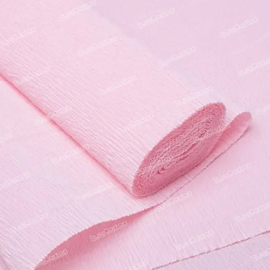 Бумага гофрированная светло-персиковая, 140 гр