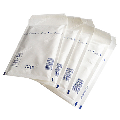 Белый крафт пакет с прослойкой, 17х22.5 см, С-13