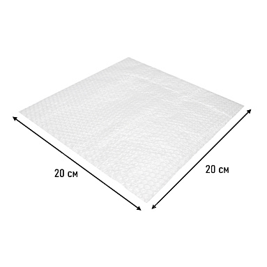 Лист воздушно пузырчатой пленки, 20х20 см