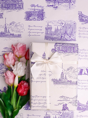 Бумага крафт "Россия Санкт-Петербург", 0.7х10 м