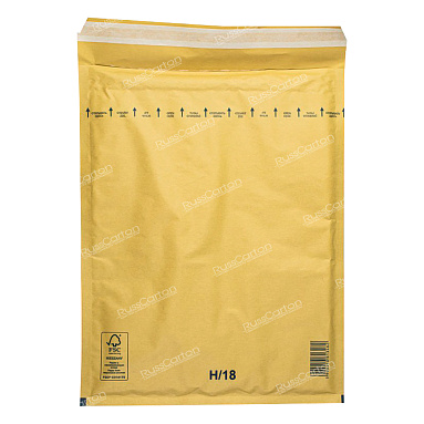 Бурый крафт пакет с прослойкой, 29х37 см, H/18-G