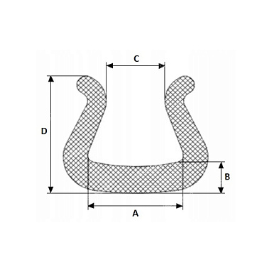 Защитный уголок U, 25х35 мм