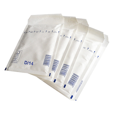 Белый крафт пакет с прослойкой, 20х27.5 см, D-14