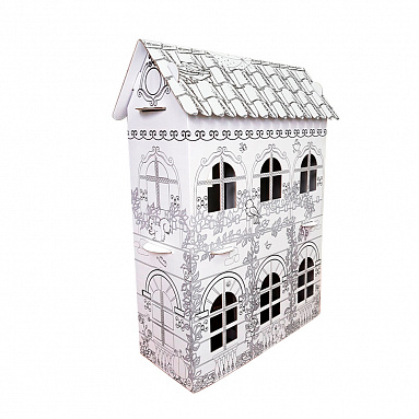 Картонный домик-раскраска "Домик принцессы" У