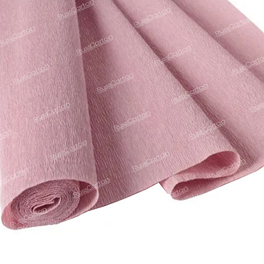 Бумага гофрированная дымчатая роза, 180 гр